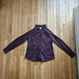 Worthington Deep Burgundy Button Down Shirt